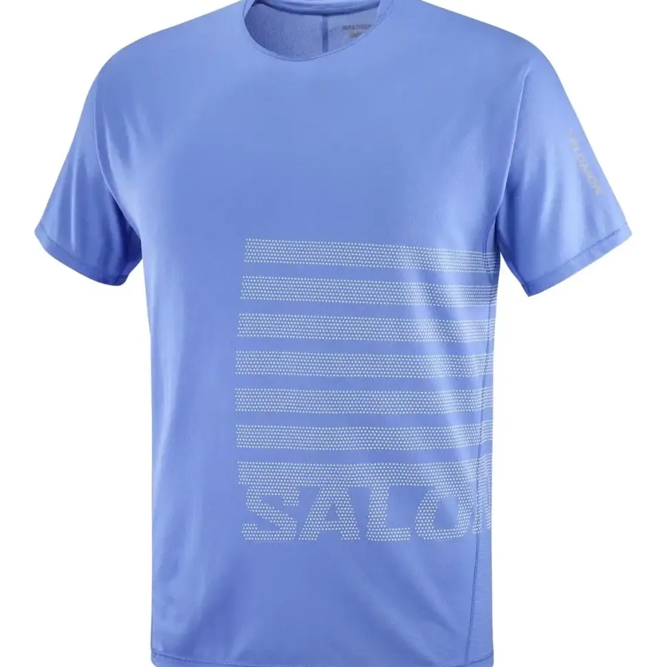 T-shirt Sense Aero Gfx Ultramarine White - Tee Shirt Mc | Salomon