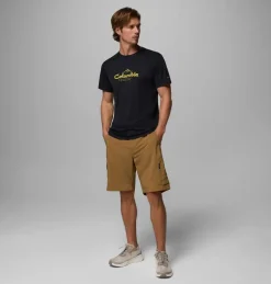 T-shirt Zero Rules Light Graphir Black Scripted Peaks | Columbia Sportswear