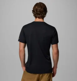 T-shirt Zero Rules Light Graphir Black Scripted Peaks | Columbia Sportswear