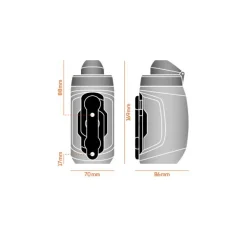 Twist Bottle 450 Trans Blk - Bidons | Fidlock