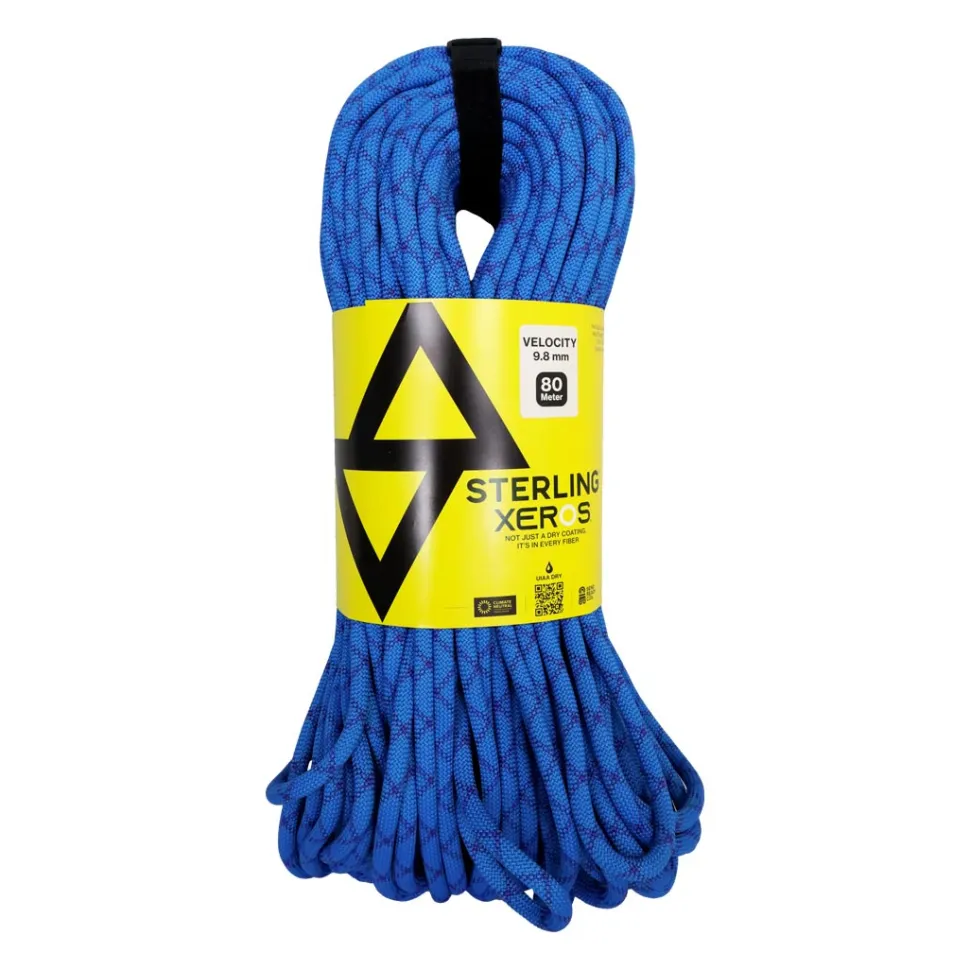 Velocity 9,8mm Blue Xeros 80m - Cordes A Simple | Sterling Rope