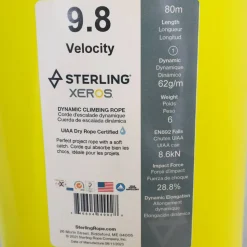 Velocity 9,8mm Blue Xeros 80m - Cordes A Simple | Sterling Rope