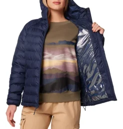 Veste à Capuche Powder Lite II Femme Collegiate Navy - Doudoune