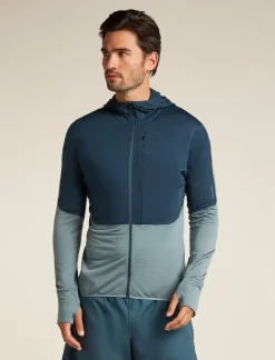 Veste Merino 200 Realfleece Descender Abyss Blue - Veste | Icebreaker