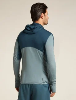 Veste Merino 200 Realfleece Descender Abyss Blue - Veste | Icebreaker
