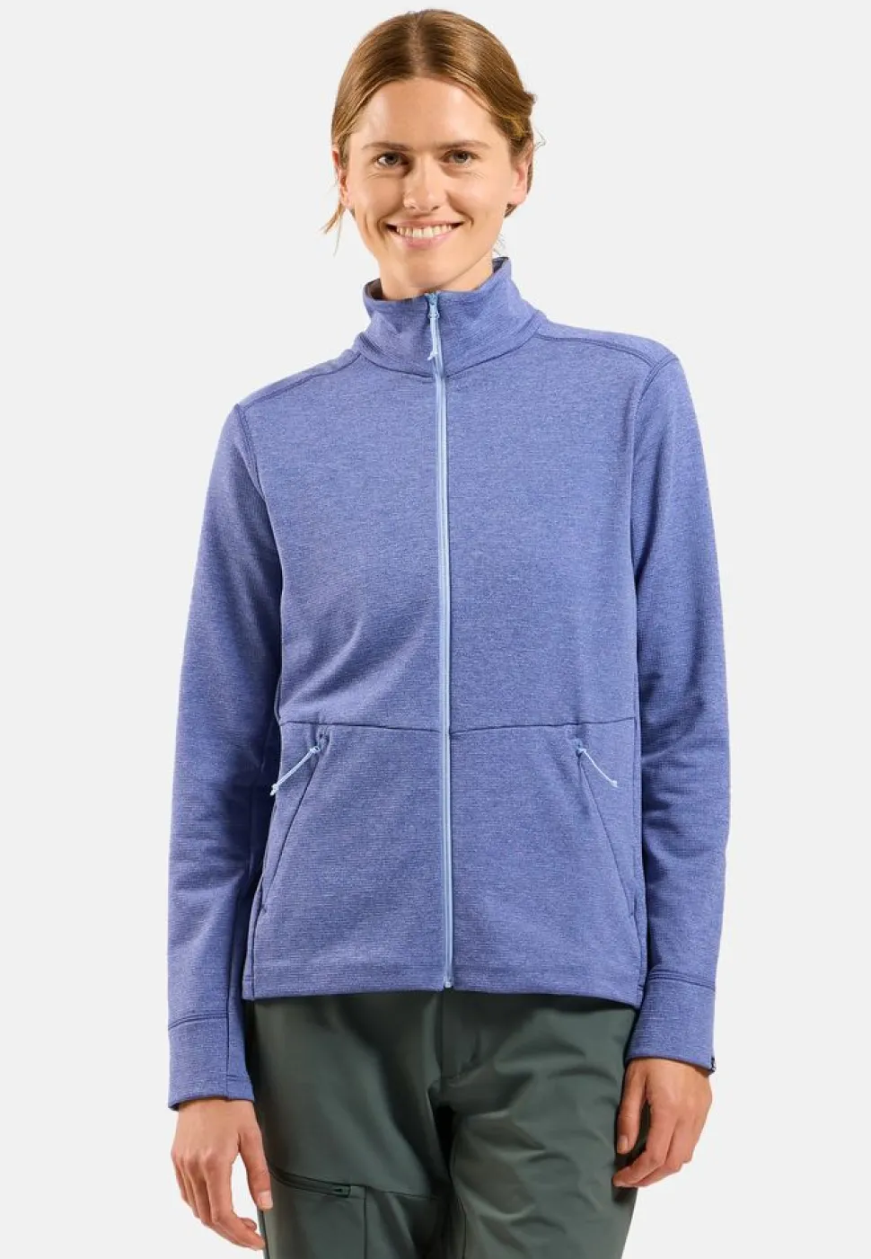 Veste Polaire Femme Grid Fleece Blue Heron Melange