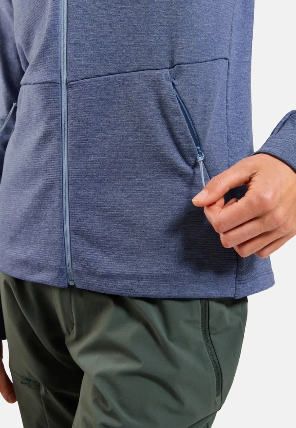 Veste Polaire Femme Grid Fleece Blue Heron Melange
