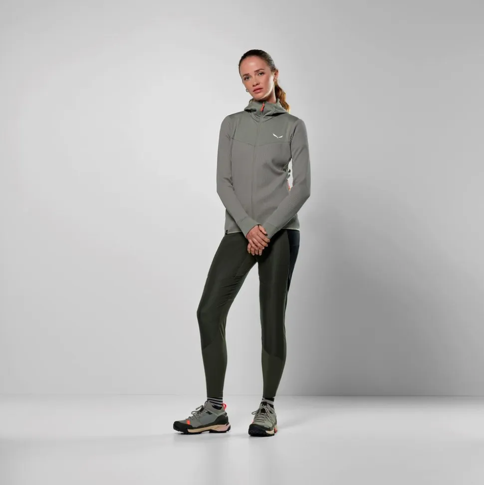 Veste Polaire Femme Puez Waffle Hybrid Shadow - Polaire | Salewa