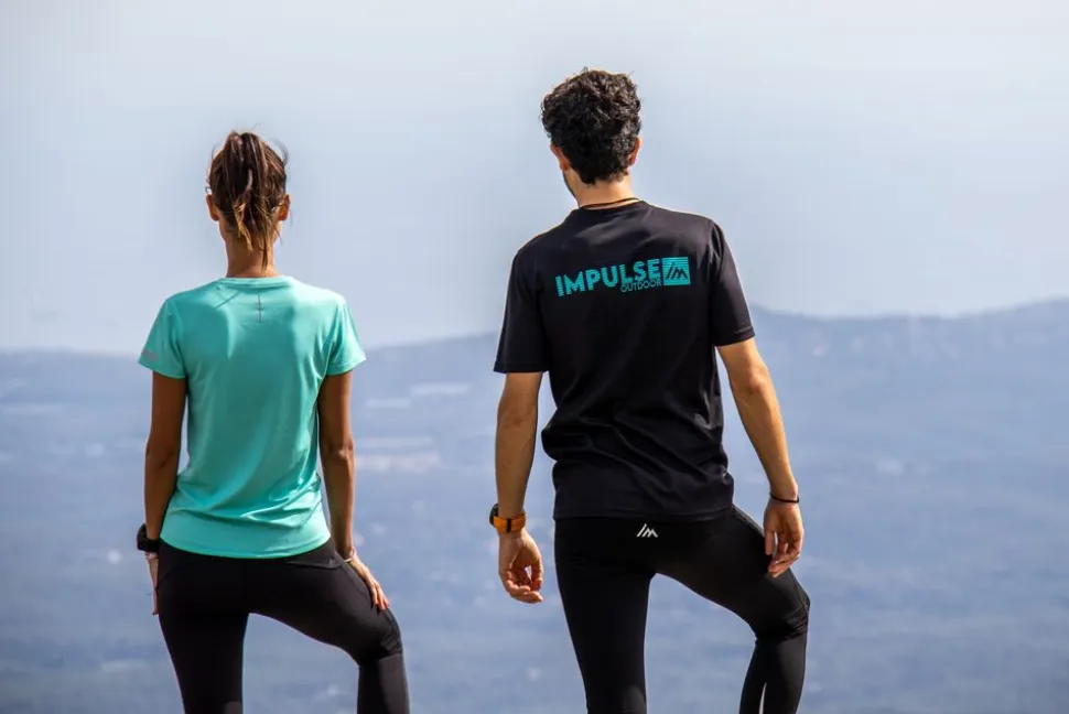 Vetement Running T-shirt Femme Trail+ Turquoise | Impulse Outdoor