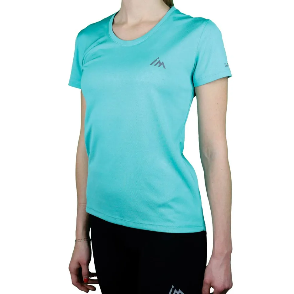 Vetement Running T-shirt Femme Trail+ Turquoise | Impulse Outdoor