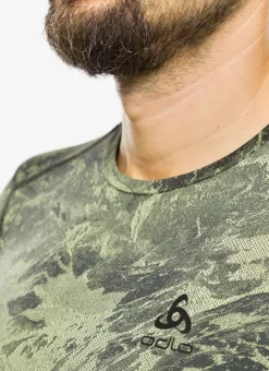 Whistler Eco Bl Top Crew Neck L/s Olivine Black - Tee Shirt Ml | Odlo
